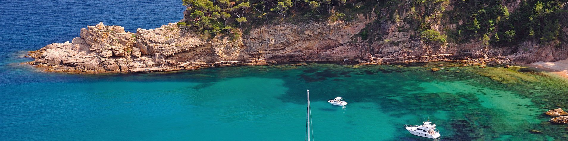 Bicycle route Costa Brava coves in Spain